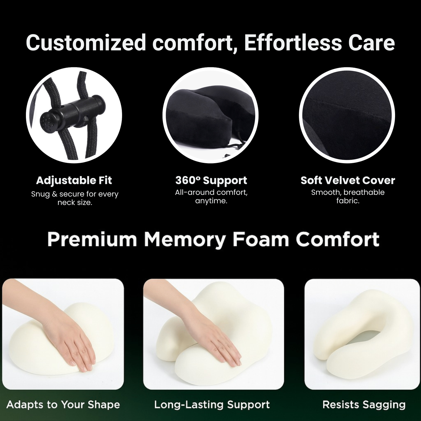 Neck Travel Pillow with Humps